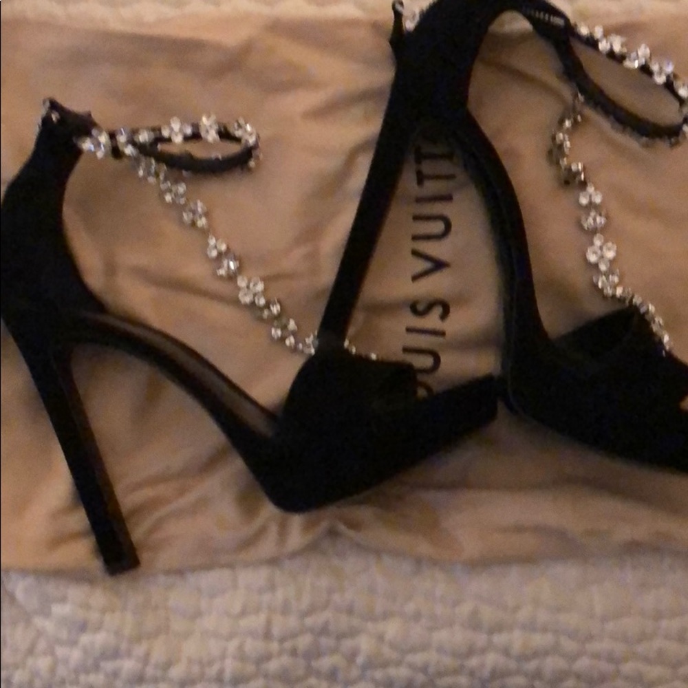 Louis Vuitton Black Bird Platform Sandal